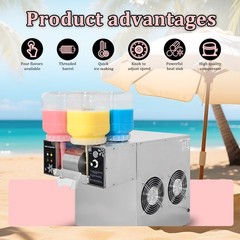95% New Commercial 4 Feeding Buckets Automatic 264 lbs/Day Shaved Ice Machine