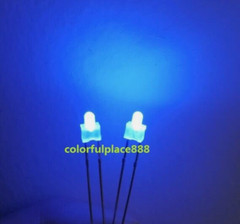 100pcs, 2mm Round Top Diffused Red Yellow Blue Green White LED Diodes Leds Light