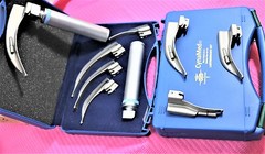 PREMIUM SET OF 5 LARYNGOSCOPE MACINTOSH MAC INTUBATION BLADES ANESTHESIA