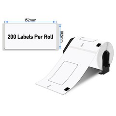 2x DK1241 Die-Cut Standard Shipping Labels 4″x6″ W/Cartridge for Brother QL-1050