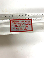 DWYER FLOW METER VFB-53-SSV 690 KPA 100 PSIG MAX 120 DEGREES F MAX