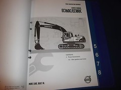 VOLVO EC160C EC180C EXCAVATOR SERVICE SHOP REPAIR MANUAL BOOK 3 OF 4