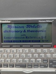 Franklin Merriam-Webster MWD-1490 Pocket Digital Dictionary Language Translator