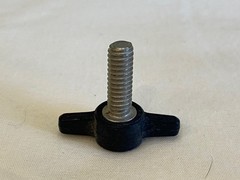 1/4″-20 x 1″ Stainless Steel Thumb Screw Black Tee / Wing New Old Stock – 2 Qty