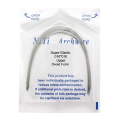 Dental Orthodontic Arch Wires NiTi Stainless Steel Round Rectangular Ovoid Form