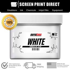 White – Screen Printing Plastisol Ink – Low Temp Cure 270F – 5 Gallon
