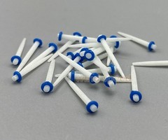 200 Pcs Dental Fiber Post Glass Teeth Restorative Screw Posts 1.2 1.4 1.6 1.8mm