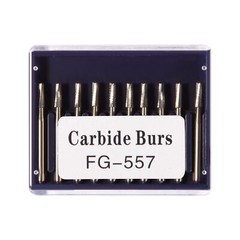 100X FG 557 Carbide Burs – Friction Grip for High-Speed Handpieces, Midwest Type