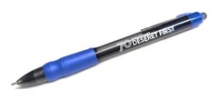 30 Misprint Click Pens MAXGLIDE Hub Pen Lot DARK BLUE Thick Rubber Grip