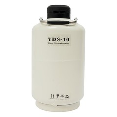 10L Liquid Nitrogen Container LN2 Nitrogen Cryogenic Container Tank 5cm Caliber