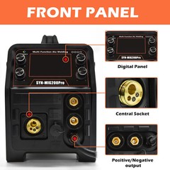 HITBOX 5In1 Gas/Gasless SYN MIG Welder Stick Lift TIG Welder Spool Gun 110V/220V
