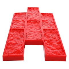 Concrete Wall Formwork Stamp Cement Textured Slate Pad for Concrete Decorative