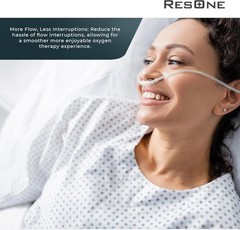 ResOne 5pk 14Ft Oxygen Supply Tubing, Crush Resistant, Standard Connectors for