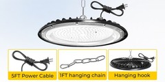2 Pack 500W UFO LED High Bay Light Shop Industrial Commercial Factory Warehouse