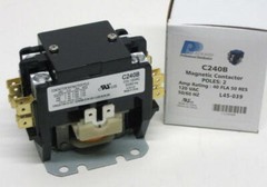 C240B Double Two 2 Pole 40 Amp 120 Volts A/C Contactor