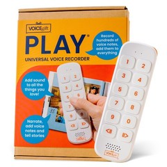 VOICEGIFT PLAY Holiday Gift, 10 Hour Text to Audio Encoder for Adults, White