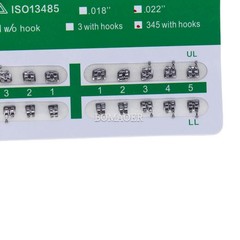 100 kits dental monoblock metal bracket bracket mini MBT 022 345 hooks 20pcs/kit