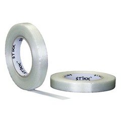 2 pack 3/4″ .75 inch x 60 yard (18mm x 55m) 5 Mils Thick STIKK Filament Tape