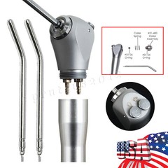 Dental 3 Way Air Water Syringe Triple Spray Handpiece 2 Nozzles Tips Tubes PRU