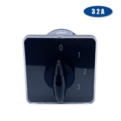 Rotary Cam Switch Four Position Three Poles Silver Contact 0-3 Selector 32A