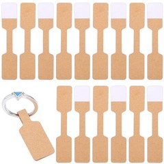 500 Self-Adhesive Kraft Jewelry Price Tags Stickers for Bracelets and Rings
