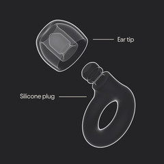 Quiet 2 Ear Plugs – Ultra-Comfy Reusable Noise-Reducing Earplugs for Sleep, Deep