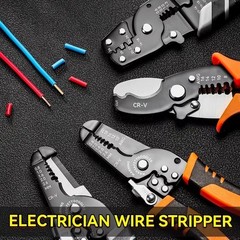 Wire Strippers Crimping Pliers Tool 5in1 Crimper Cutter 10-20 Awg Electric Wire