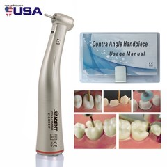 NSK Style LED Dental Electric Handpiece 1:5 Contra Angle Fiber Optic High Speed
