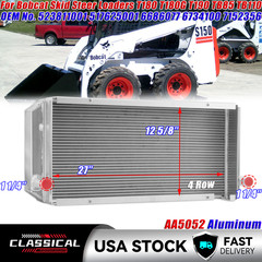 #6686077 4 Row Radiator For Bobcat Skid Steer Loaders T180 T180G T190 TB85 TB110
