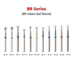 5Pcs/pack Dental Fresas diamante Bur Fit High Speed Handpiece Friction Grip OR