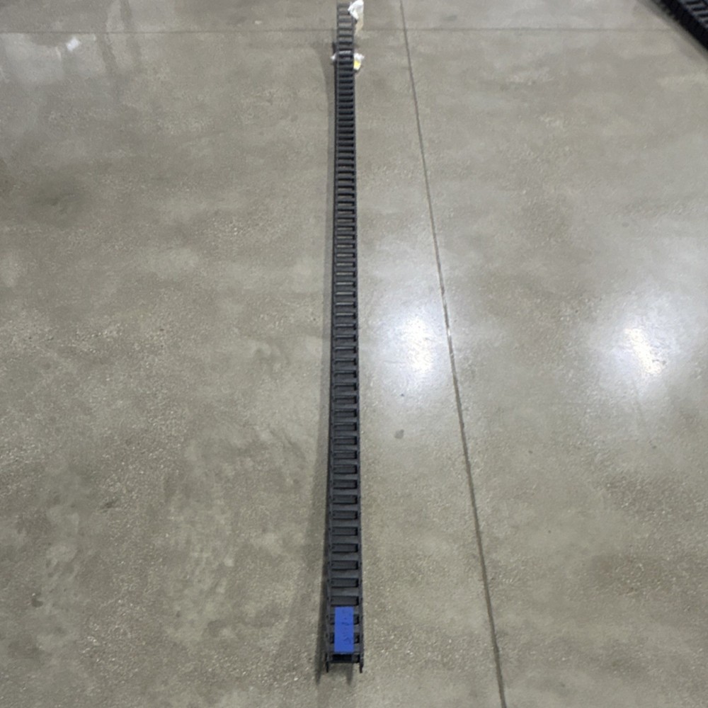 Black Plastic Cable Track 2 in x 2 in x 115 in Segmented Carrier