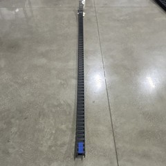 Black Plastic Cable Track 2 in x 2 in x 115 in Segmented Carrier