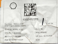 SMC HI-200060 HOBREPRESSURE REGULATOR ASS. 0-4BAR 1 4G AW20-F02-2BG AW20-F20-2-B