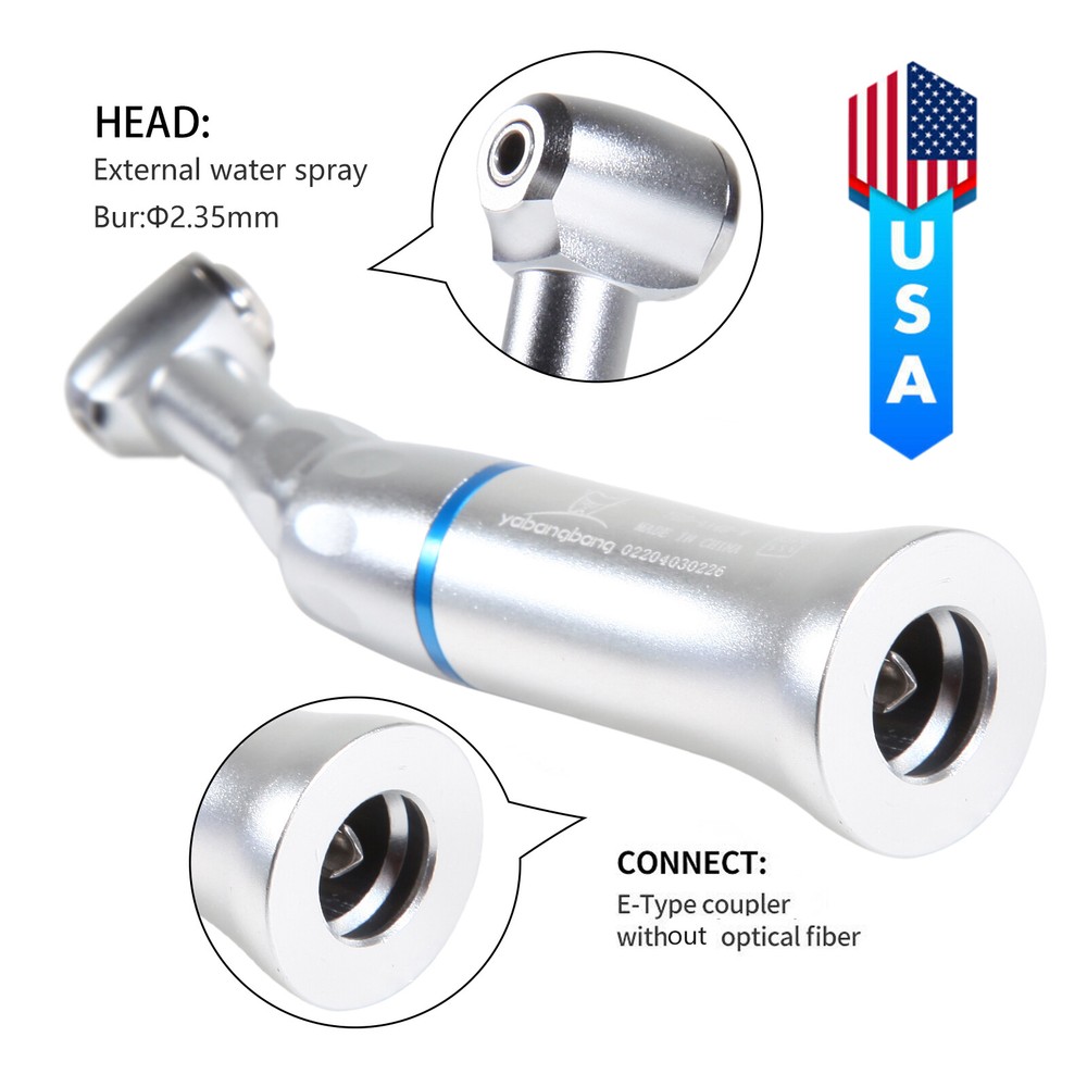 NSK Style Dental Contra Angle Straight Air Motor 2/4H Slow Speed Handpiece FAST