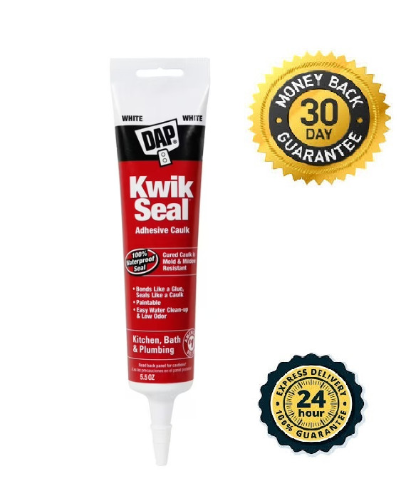 Kwik Seal 5.5 oz. White Kitchen and Bath Adhesive Caulk