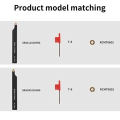 3/8″10mm Indexable Lathe Turning Tool12Pcs Kit- 2Pcs Metal Lathe Tools Holder…