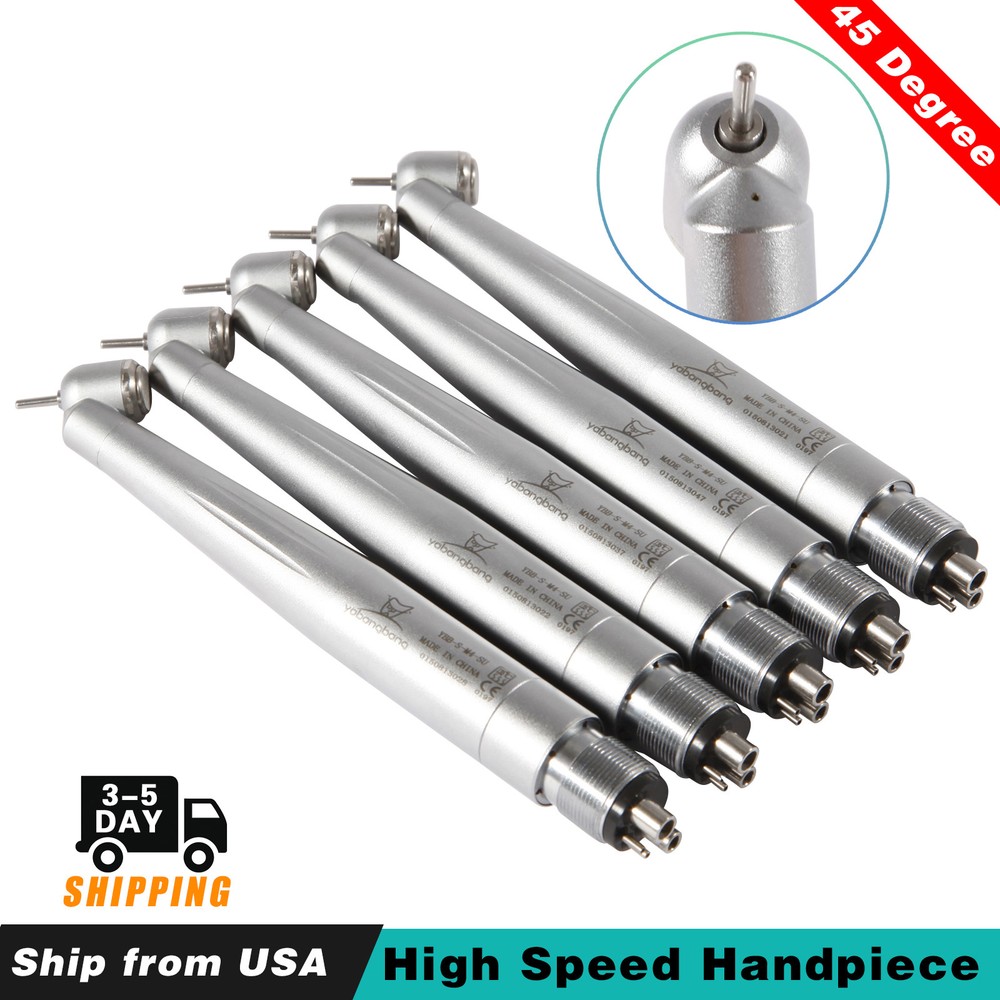 5 fit NSK Dental 45 Degree Head Air Drill Turbine High Speed Handpiece 45° Angle