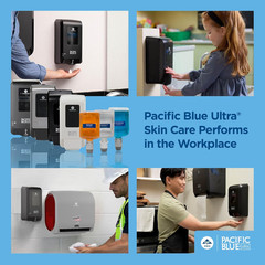 (53057) Pacific Blue Ultra Manual Push Soap Dispenser, Wall Mounted, Easy to Ins