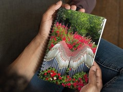 Blank Journal 5.5 × 8.5 Inches, Garden Angel – Salvia, Spiral Bound, 140 Pages