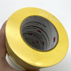 3M 06654 Automotive Refinish Masking Tape Roll 388N 36mm x 55mm Yellow Lot of 6