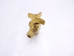 Single Kohler 3/8″ NPT Brushed Modern Brass Angle Stop Valve SEE DESC.