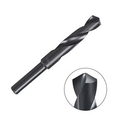 17mm HSS 6542 Short Shank Drill Bit with 1/2 Inch Straight Shank Black Oxide