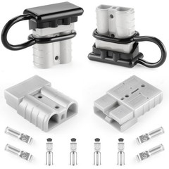 Connector 4PCS,50Amp 12V to 36V Battery Quick Connect/Disconnect Connector Wi…