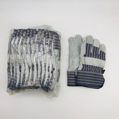 MCR Safety 1400 Split Leather Palm Work Gloves Size XL Safety Cuff 2.5″L 12 Pair
