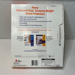 Avery Diamond Clear Economy Weight Sheet Protectors PV119ED 2.0 Mil 70 Count