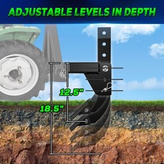 3 Point Trencher Ripper Attachment fit 2″ Receivers, Hitch Mounted Ripper…