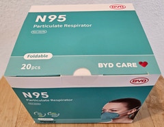 BYD CARE ❤️ N95 FOLDABLE RESPIRATOR CASE 📦 OF 960PCS INDIVIDUALLY SEALED
