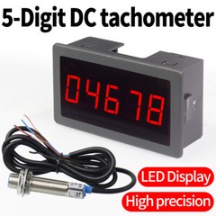 5-Digit LED Digital tachometer RPM Meter For Brushless Motor Fan Hall Sensor NPN