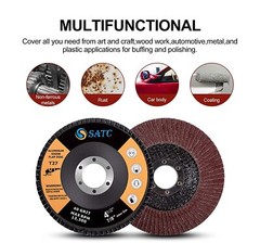 40x Flap Disc 4.5″ 4-1/2 40 60 80 120 Grit Angle Grinder Sanding Grinding Wheels