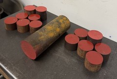 1045 Big Diameter Steel Round Bars HR – 14 PCS – 23.70 LBS – Industrial Use